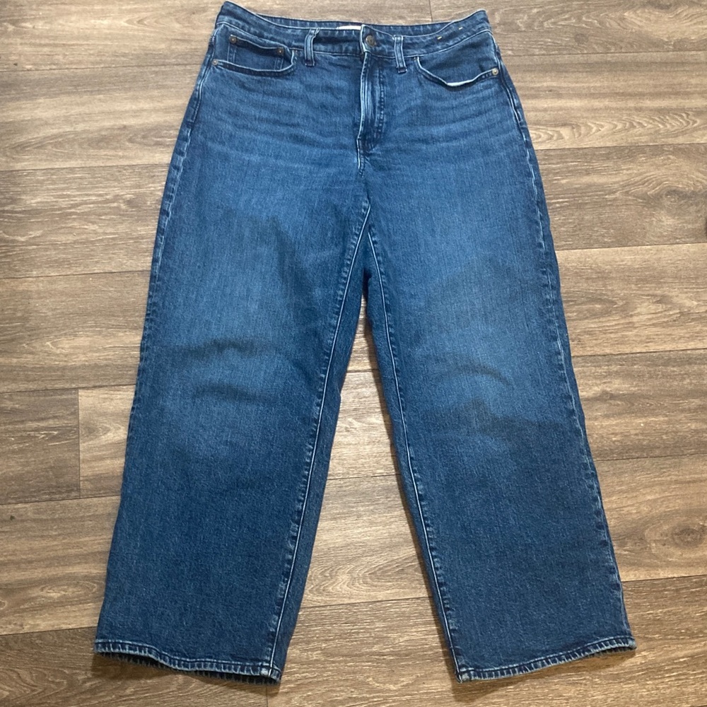Madewell women’s curvy perfect vintage wide leg jeans size 30
